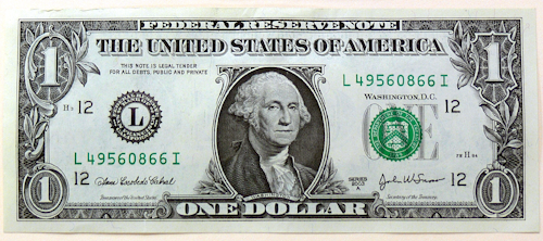 Id 6469 One Us Dollar Note 0127 22