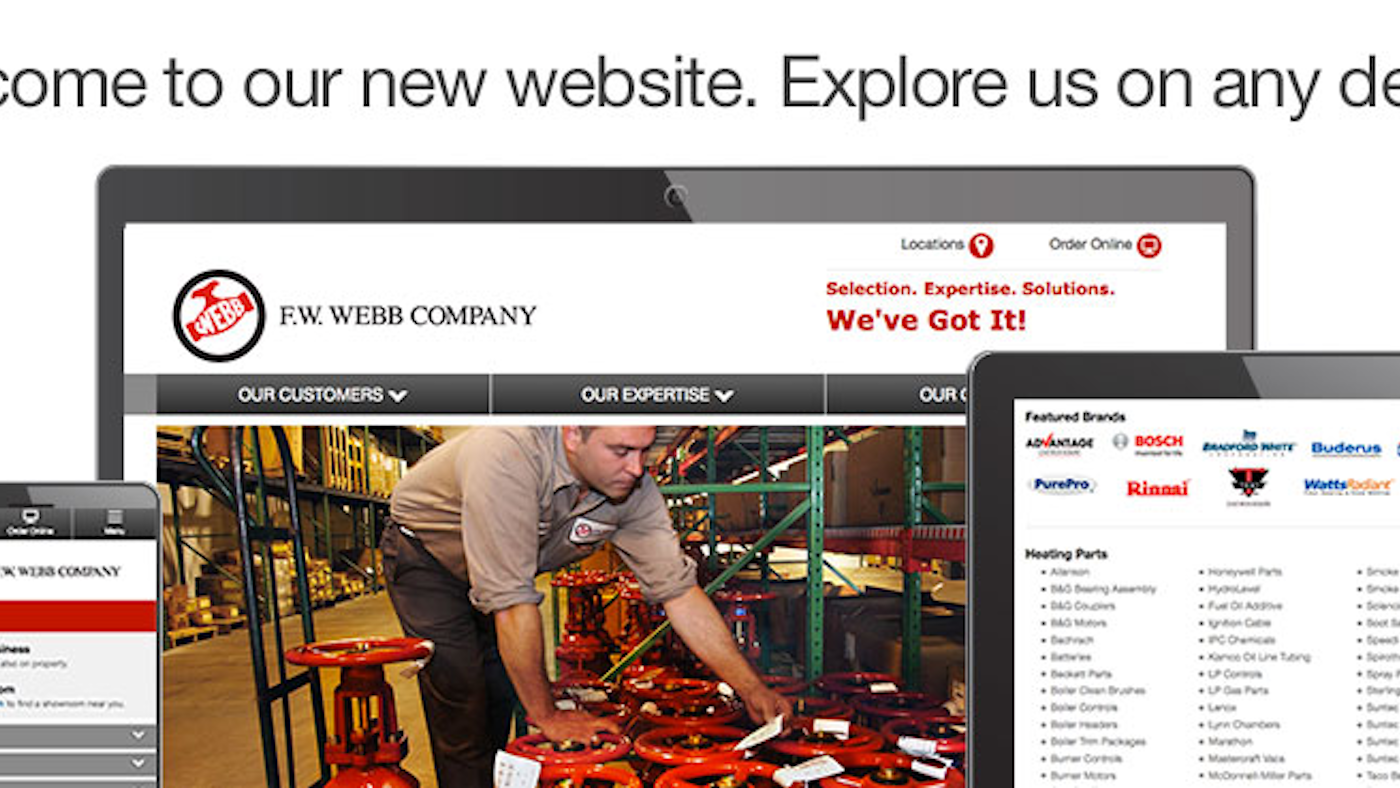 F.W. Webb Launches New Website Industrial Distribution