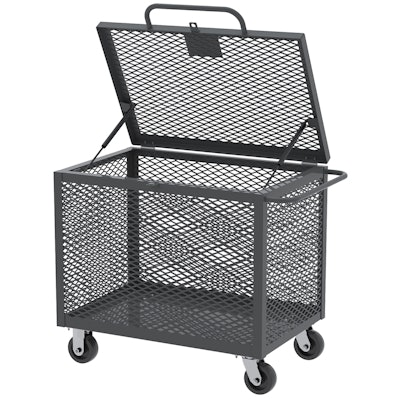Id 16341 Box Truck With Gas Springs