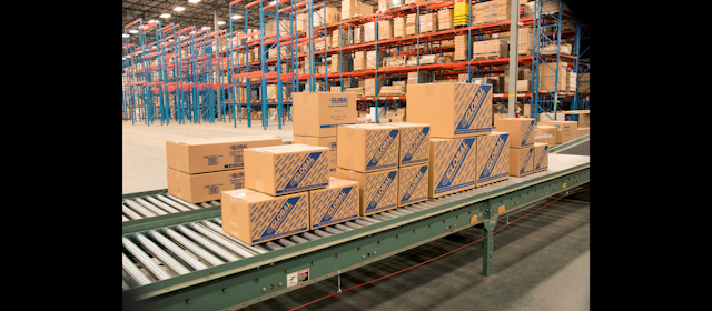 Products await shipment in Global Industrial's Robbinsville, NJ warehouse. (Global Industrial photo)
