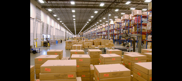 A look across Global Industrial's 800,000 square foot warehouse in Buford, GA. (Global Industrial photo)