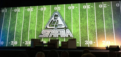 A look at the STAFDA General Session Stage inside the Georgia World Congress Center. (ID photo)