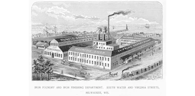 A late 1800's artist rendering of Rundle-Spence's original location in Milwaukee. (Rundle-Spence photo)