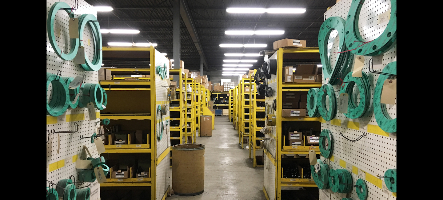 A look inside Rundle-Spence's 100,000-square-foot warehouse at its headquarters in New Berlin, WI. (ID photo)