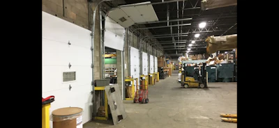 A look at the loading dock area inside Rundle-Spence's New Berlin, WI location. (ID photo)