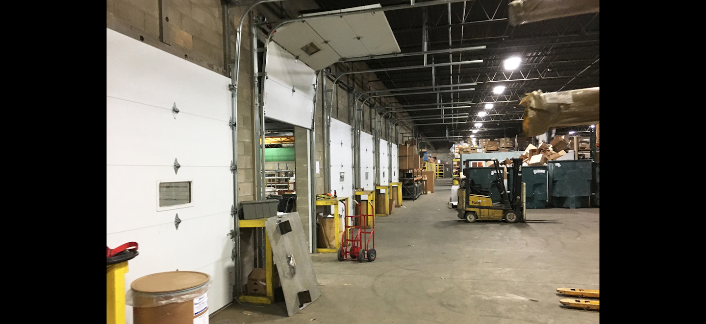 A look at the loading dock area inside Rundle-Spence's New Berlin, WI location. (ID photo)