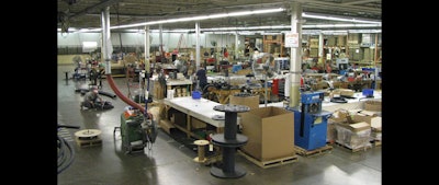 A look across the production floor at JGB's Liverpool, NY facility. (JGB photo)