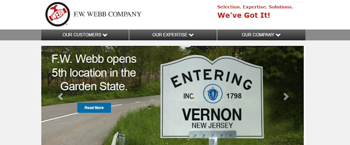 F W Webb Acquires New Jersey S Master Wholesale Supply Industrial Distribution
