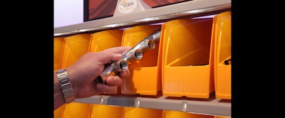 An Apex smart bin in use. (Apex photo)