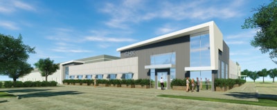 An artist's rendering of GHX Industrial's new 143,500-square-foot new Houston headquarters facility. (McCord Development)