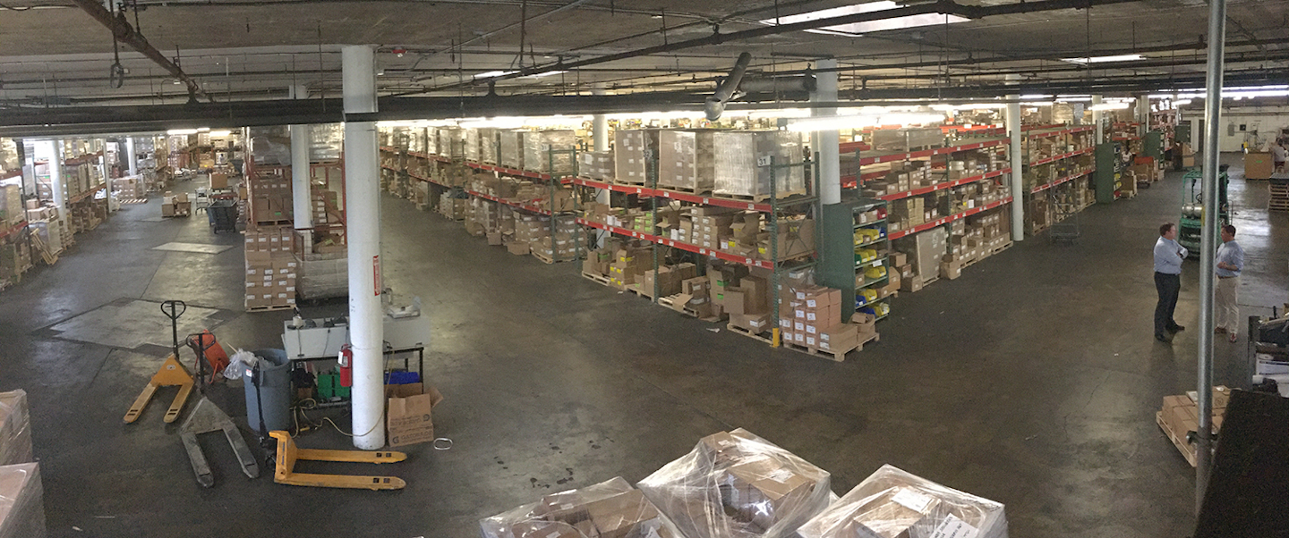 A look across Midland's Kansas City, MO warehouse, which has 90,000 square feet of space on its lower level. (ID photo)