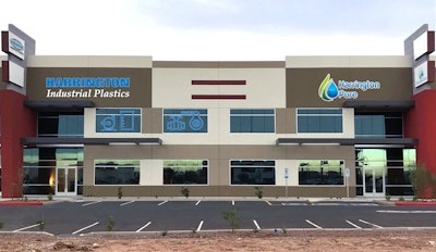 Harrington Industrial Plastics has relocated its Phoenix, AZ branch to this new 20,000-square-foot facility.