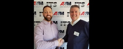 Steve Chadwick of ITS (left) and David Young, President of A&M Industrial.