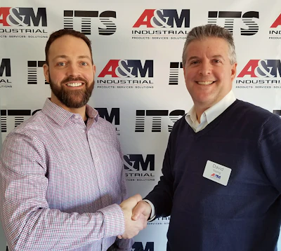 Steve Chadwick of ITS (left) and David Young, President of A&M Industrial.