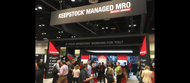 The Managed MRO solutions center on the Grainger Show floor, Feb. 12 in Orlando, FL.