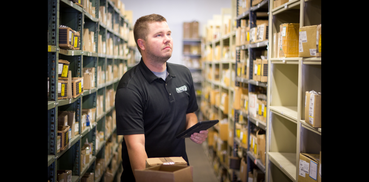 IT Manager Bill Feck, like all other Packer Fastener employees, started out with the company as a warehouse order picker. (Packer Fastener photo)