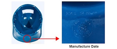 Id 34541 Hard Hat Recall Manufacture Date