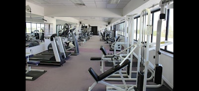 The Janesville contact center’s third floor is mainly comprised of this 24-hour fitness center, free for employee use.