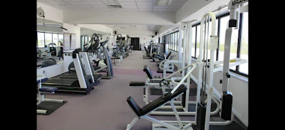 The Janesville contact center’s third floor is mainly comprised of this 24-hour fitness center, free for employee use.