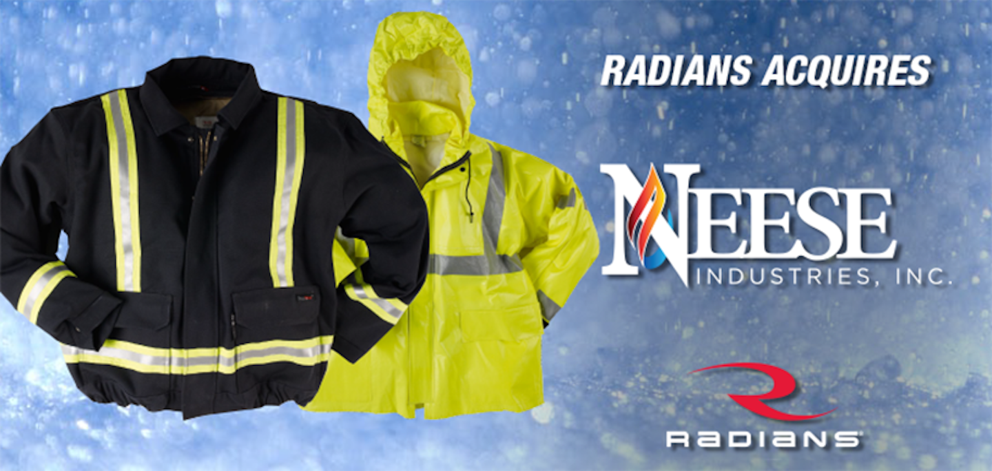 Radians Acquires Fr Protective Rainwear Supplier Neese Industries
