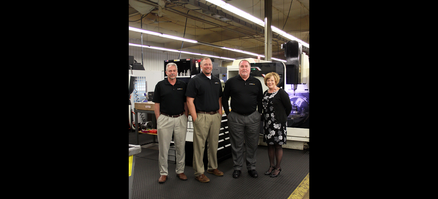 From left: VP of Manufacturing Todd Tool, CFO Jason Benson, President Jim Long and Customer Service Manager Sherri Long.