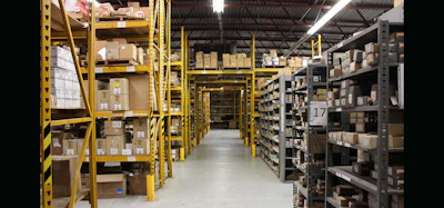 A look across MCI's Hazel Park, MI warehouse.