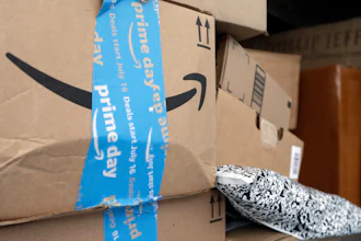 In this July 17, 2018 file photo, Amazon Prime packages sit in a delivery truck before being unloaded in Miami.