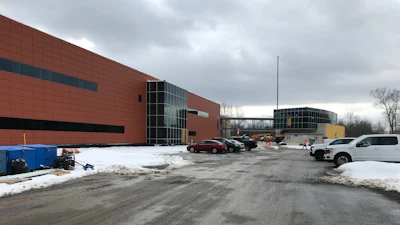 Berkshire eSupply's new Novi, MI headquarters facility under construction in December.