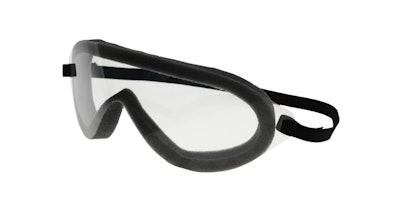 Paulson Manufacturing's disposable, anti-fog infectious disease control (IDC) goggle designed for splash, smoke, and particulate protection for the eyes.