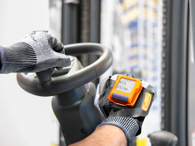 Pro Glove Mark Display Hands Free To Drive A Forklift