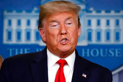 President Donald Trump speaks about the coronavirus in the James Brady Briefing Room, Tuesday, March 24, 2020, in Washington.