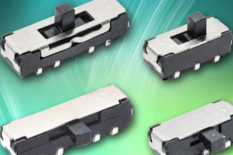 C&K Components has introduced the JS207, the industry’s first subminiature, vertically actuated on-on-momentary slide switch series.