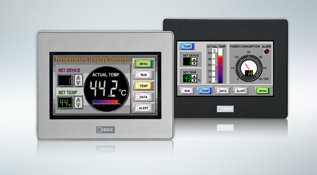 IDEC's new 4.3&rdquo; HG1G HMI.