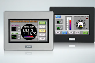 IDEC's new 4.3” HG1G HMI.