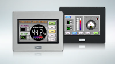 IDEC's new 4.3” HG1G HMI.