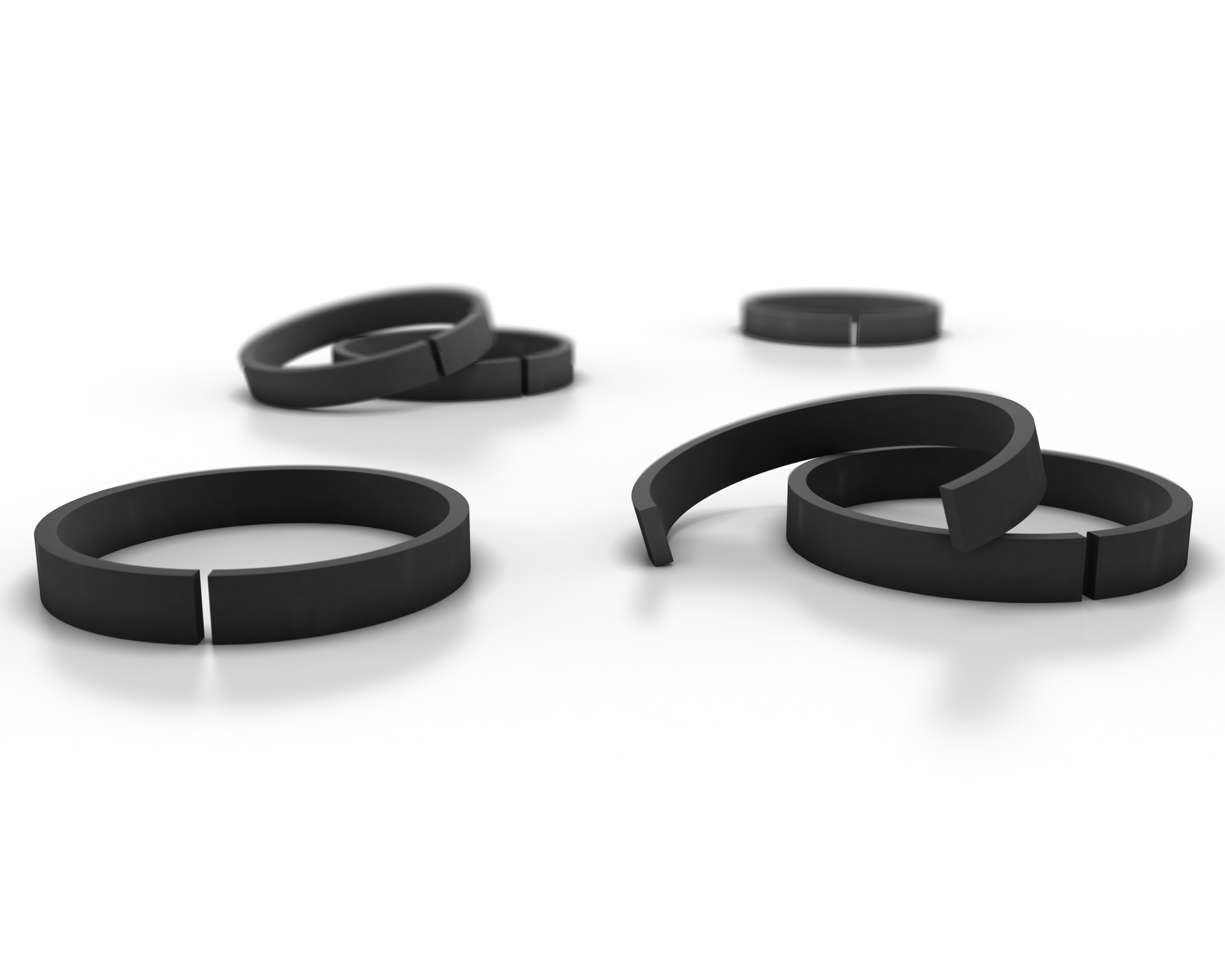 HiMod Slydring HC wear rings from Trelleborg Sealing Solutions.