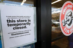 In this April 23, 2020 file photo, a sign is posted on a closed store in North Miami, Fla. Banks trying to submit applications for thousands of small businesses seeking coronavirus relief loans have hit a bottleneck for a second day at the Small Business Administration. Banking industry groups say the SBA’s loan processing system is still unable to handle the volume of loan applications from business owners trying to get aid under the Paychceck Protection Program, part of the government’s $2 trillion coronavirus aid program.