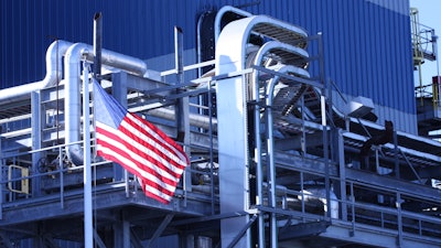 Factory With Flag