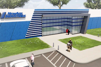 An artist rendering of what NewAge Industries' new production plant will look like near Southhampton, PA.
