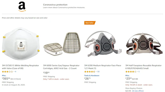 3m says amazon seller marked up n95 masks 20 times list price industrial distribution