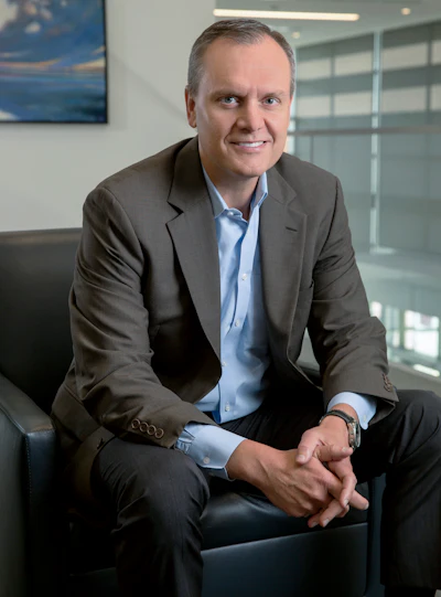 Honeywell CEO Darius Adamczyk at the company's Morris Plains, N.J., headquarters, Sept. 13, 2017.