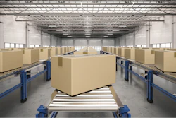 Boxes On Conveyor Belt