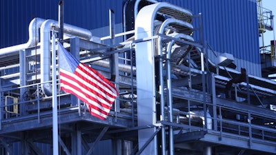 Factory With Flag