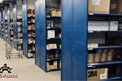 Racks of product in the ORS Nasco's Houston distribution center.
