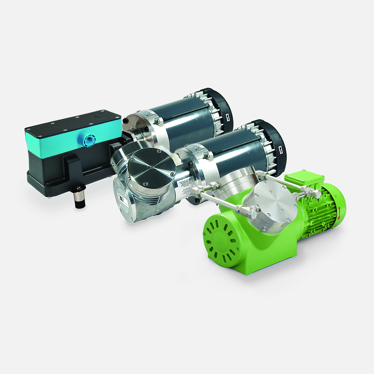 KNF's pumps with optional explosion-proof motors.