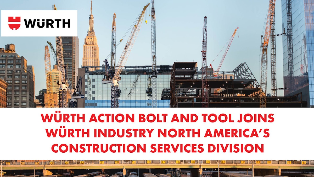 Würth Action Bolt and Tool Joins WINA's New Construction Services Unit