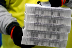 Boxes containing the Pfizer-BioNTech COVID-19 vaccine are prepared to be shipped at the Pfizer Global Supply Kalamazoo manufacturing plant in Portage, Mich., Sunday, Dec. 13, 2020.
