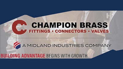 Midland Industries Welcomes Champion Brass To The Platform