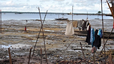 Fishing village on the island of Daru, Papua New Guinea, Nov. 2010.