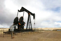Oil well east of Casper, Wyo., Feb. 26, 2021.